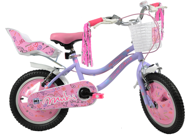 Salcano Muki 14 Inch Wheel Kids Bike Lilac-1